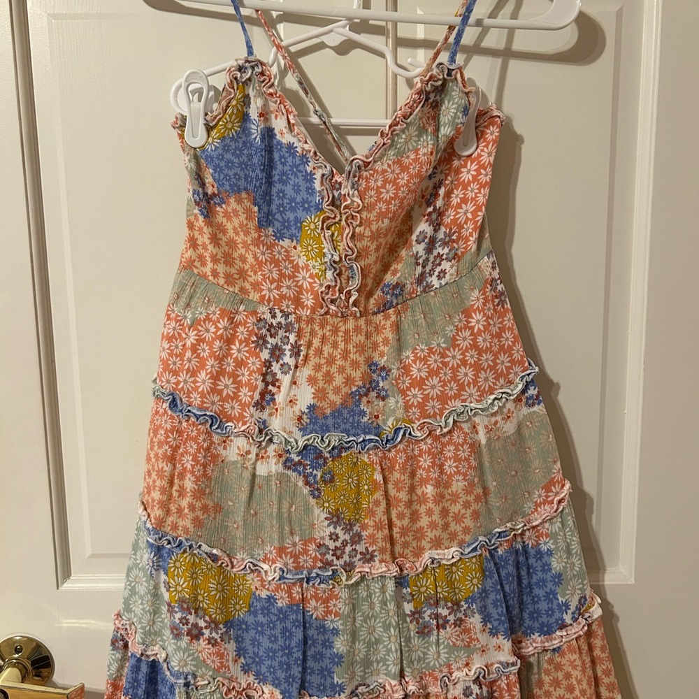 Forever 21 Floral Patchwork Mini Dress - Multicolor